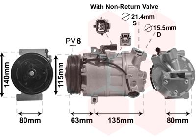 VAN WEZEL Kompressor,kliimaseade 4300K487